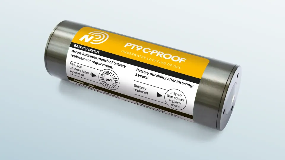 PT9 C-PROOF - The legacy underwater locator beacon. PT9 C-PROOF - The legacy underwater locator beacon.
